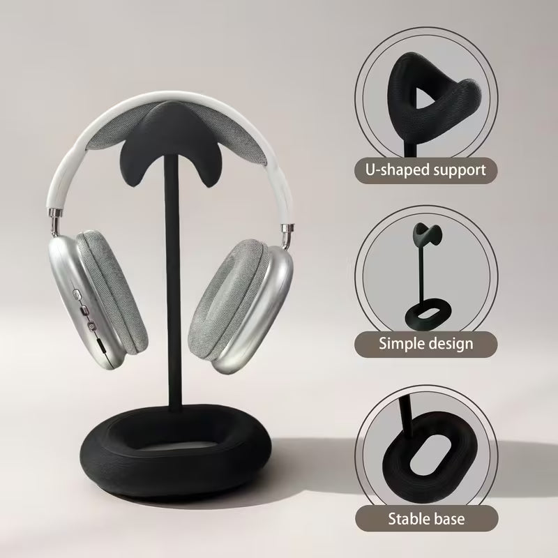 1pc Headset Stand Made of Resin - Orange/White/Black/Multi-Functional Desktop Holder Compatible with All Headphones