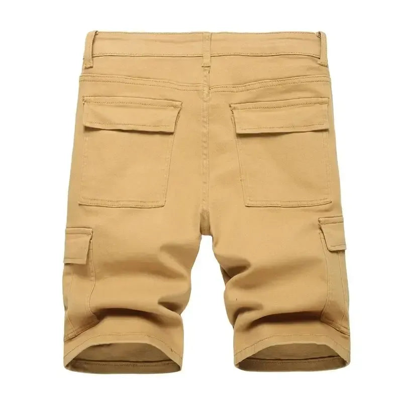 🔥Spring Fresh Sale 🎁Men's Ripped Denim Shorts, Stretch, Distressed Street Style