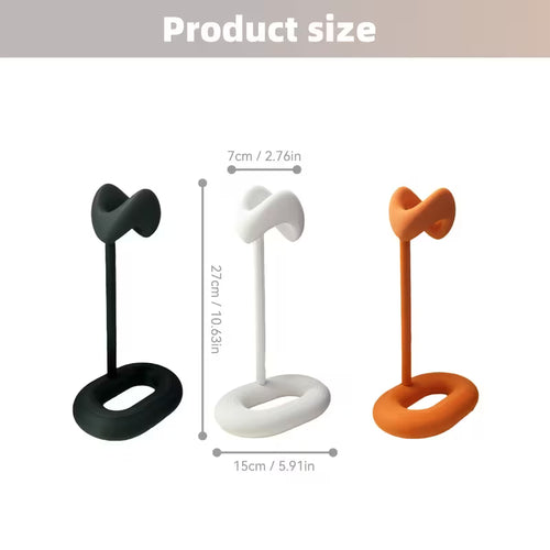 1pc Headset Stand Made of Resin - Orange/White/Black/Multi-Functional Desktop Holder Compatible with All Headphones