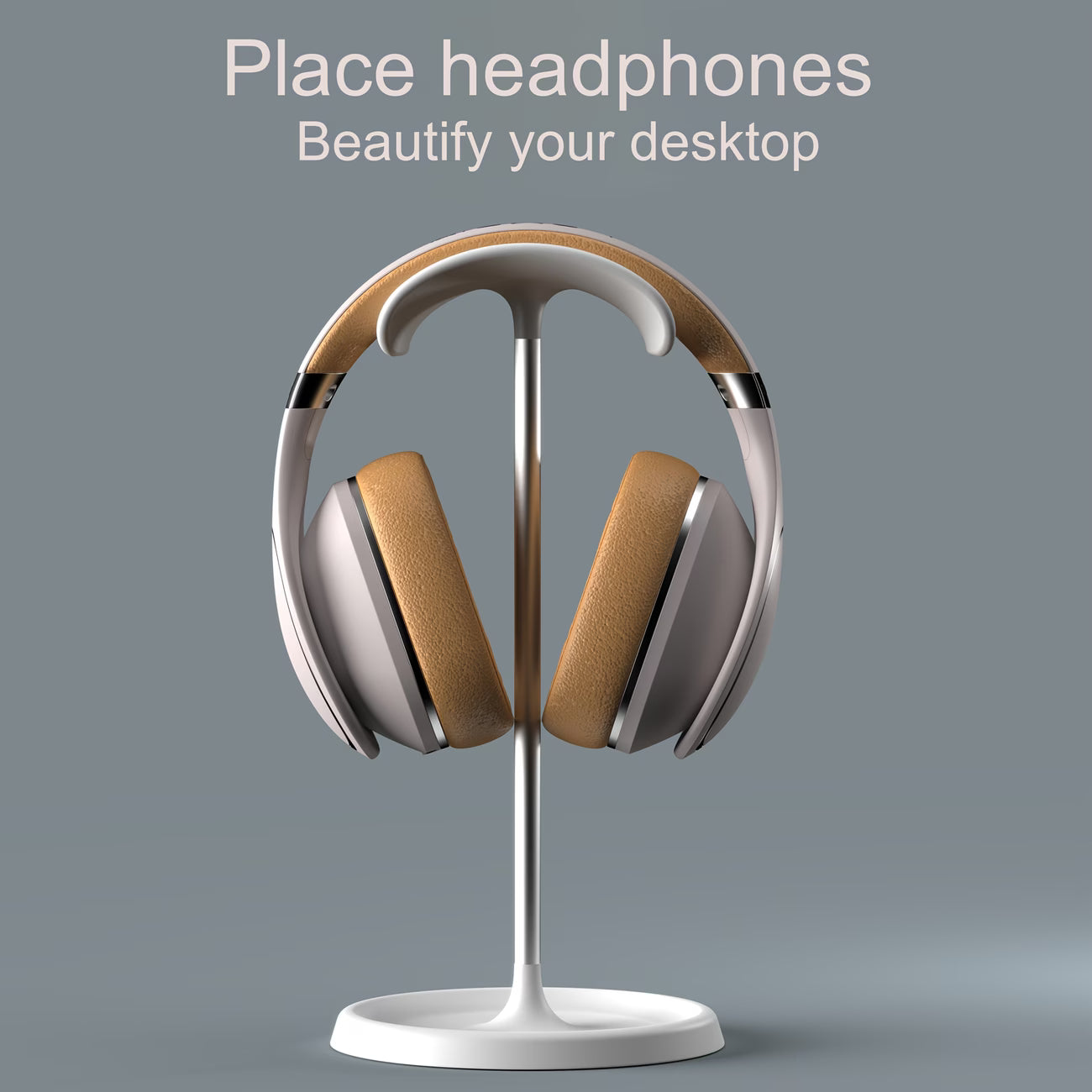 Stand Headset Holder Earphone Stand With Aluminum Supporting Bar Flexible Headrest ABS Solid Base For All Headphones Size