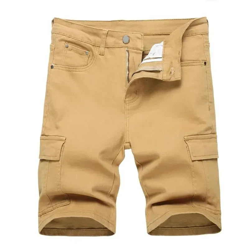 🔥Spring Fresh Sale 🎁Men's Ripped Denim Shorts, Stretch, Distressed Street Style