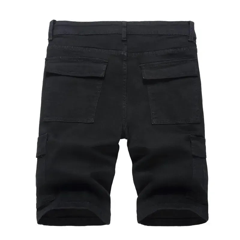 🔥Spring Fresh Sale 🎁Men's Ripped Denim Shorts, Stretch, Distressed Street Style