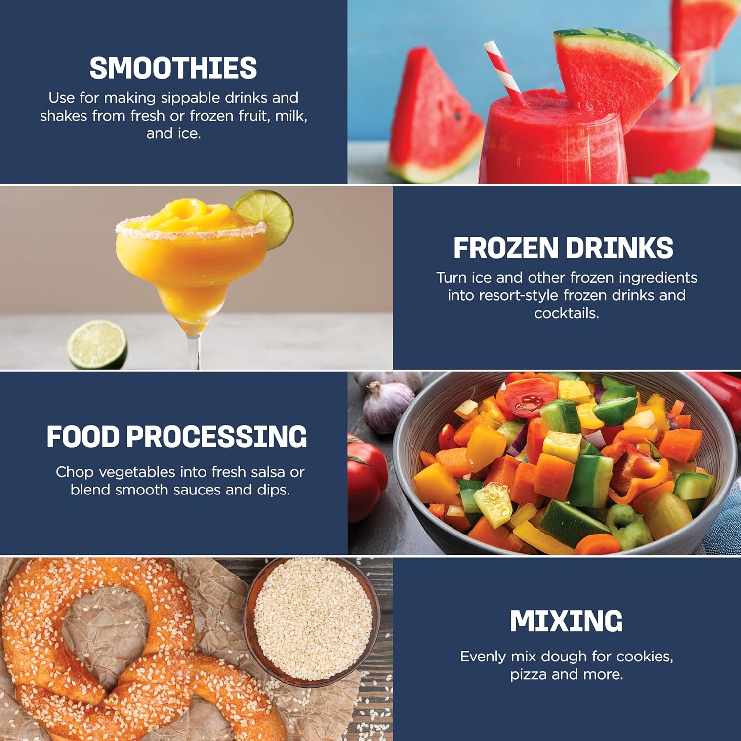 BL770 Mega Kitchen System, 1500W, 4 Functions for Smoothies, Processing, Dough, Drinks & More, with 72 Blender Pitcher, 64 Processor Bowl, (2) 16-oz. to-Go, with 2 Nutri Cups + Lids